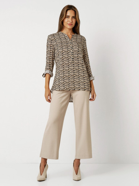 TONI Fashion Style »Bella« multicolour camel Gemusterte Schlupfbluse Blitzangebot