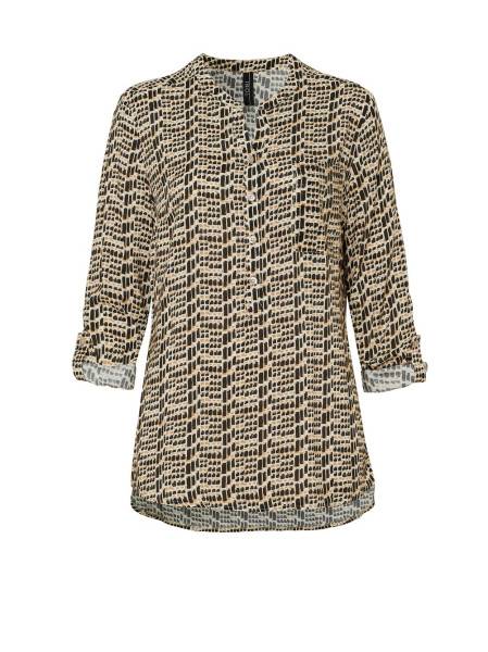 TONI Fashion Style »Bella« multicolour camel Gemusterte Schlupfbluse Blitzangebot