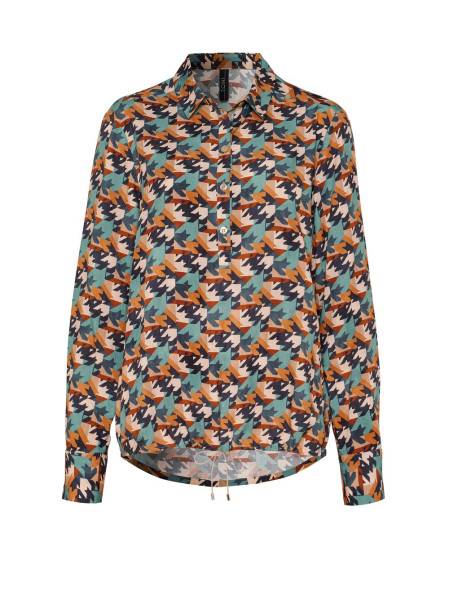 TONI Fashion Style »Bianca« multicolour petrol Bluse mit Hahnentritt Große Rabatte