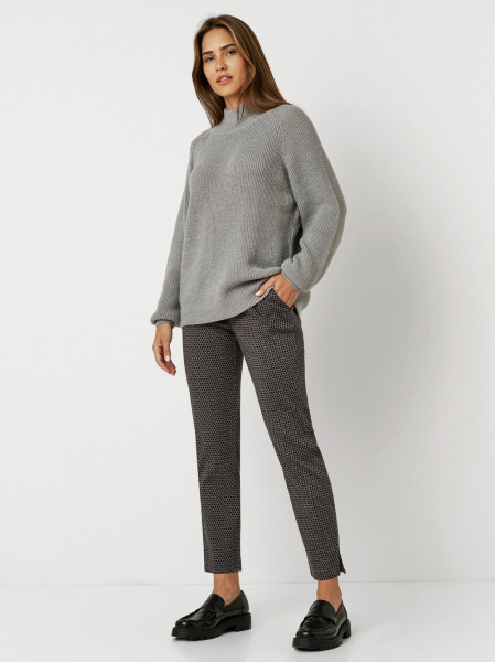 TONI Fashion Style »Insa« grey Strickpulli mit Stehkragen Räumungsverkauf