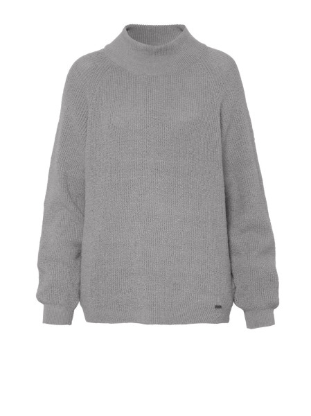 TONI Fashion Style »Insa« grey Strickpulli mit Stehkragen Räumungsverkauf