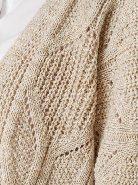 TONI Fashion Style »Haifa« sand/gold Ajour-Cardigan mit Effektgarn Tägliche Deals
