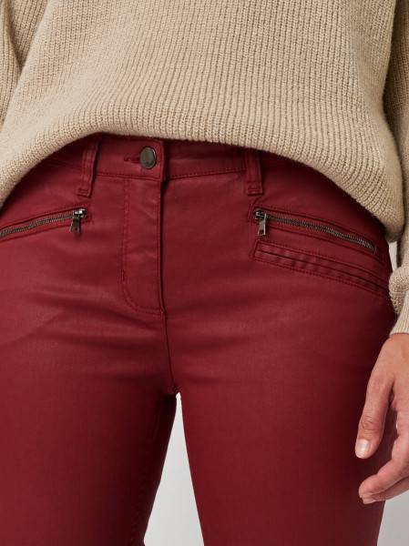 TONI Fashion Style »Perfect Shape« dark red Skinny-Fit im Lederlook VIP-Rabatte