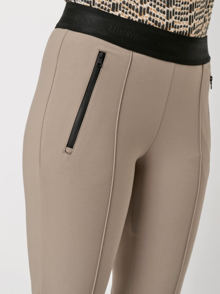 TONI Fashion Style »Jenny« taupe Schmale Businesshose mit Gummizug Tiefpreis