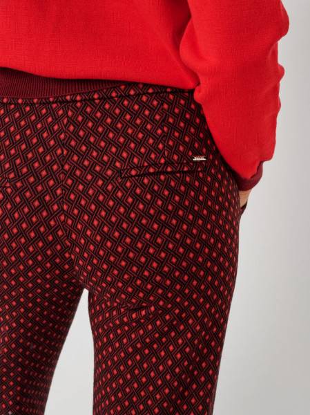 TONI Fashion Style »Jenny« red Gemusterte Wide Leg Neueste Stile