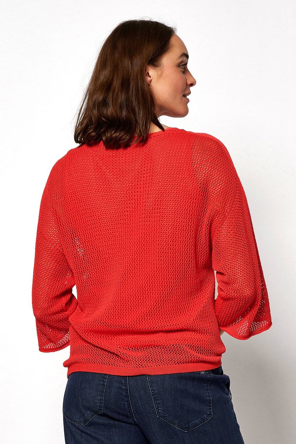 TONI Fashion Style »Gerda« red Gehäkelter Sommerpulli Sonderangebot der Fabrik