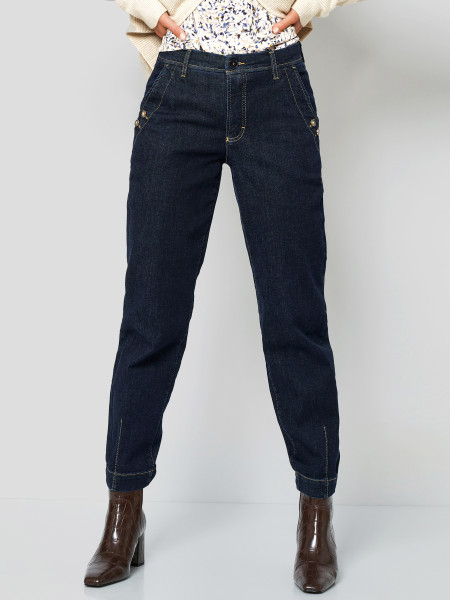 TONI Fashion Style »Liv« dark blue Karottenjeans mit Details Vierteljährliche Förderung