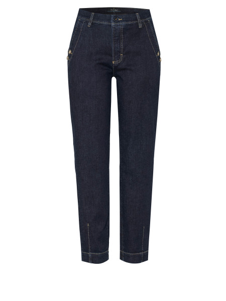 TONI Fashion Style »Liv« dark blue Karottenjeans mit Details Vierteljährliche Förderung