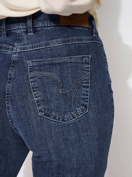 TONI Fashion Style »Perfect Shape« mid blue used Jeans mit Shapingeffekt 50% Rabatt mit kostenlosem Versand