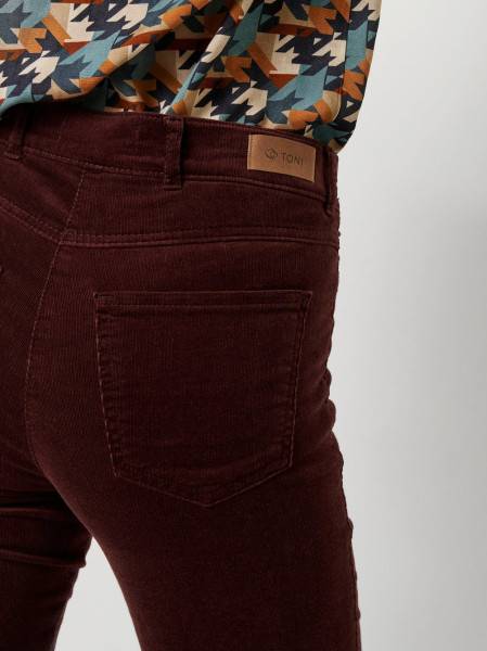 TONI Fashion Style »be loved« dark red Cordhose mit hohem Bund Black Friday Preise