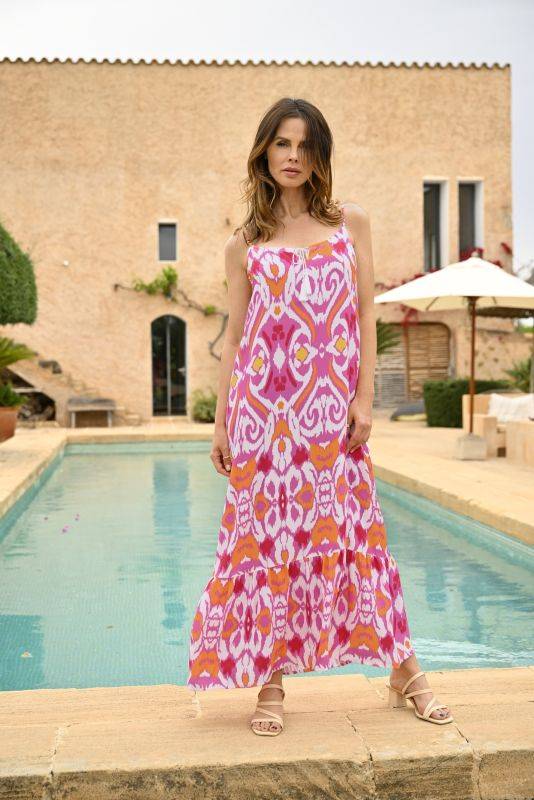 Ringella Sommerkleid mit Spaghettiträgern und Volant Sonderangebote