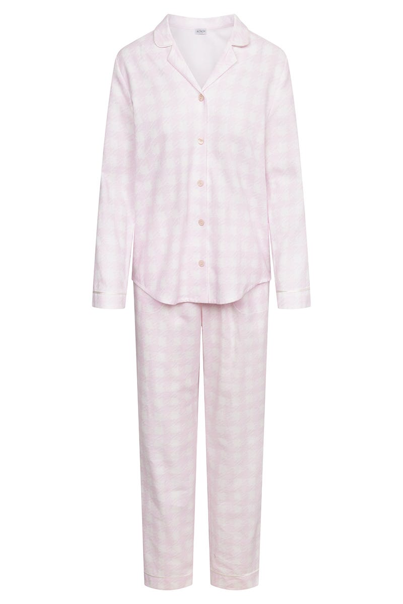 Rösch Pyjama im Karo-Druck aus Flanell 100% Baumwolle Preisnachlass
