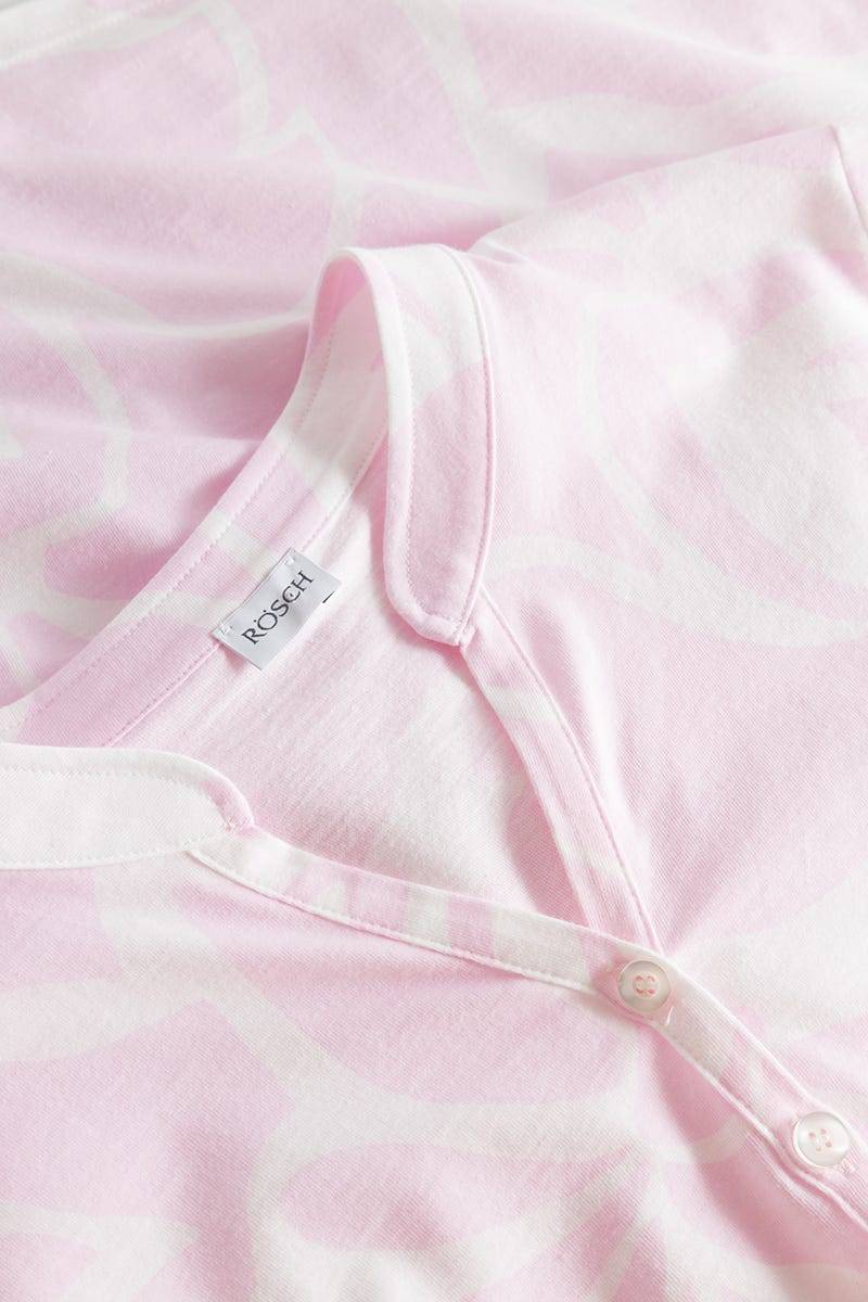 Rösch Pyjama im pastelligen Blumendruck 100% Baumwolle Valentinstagsangebot