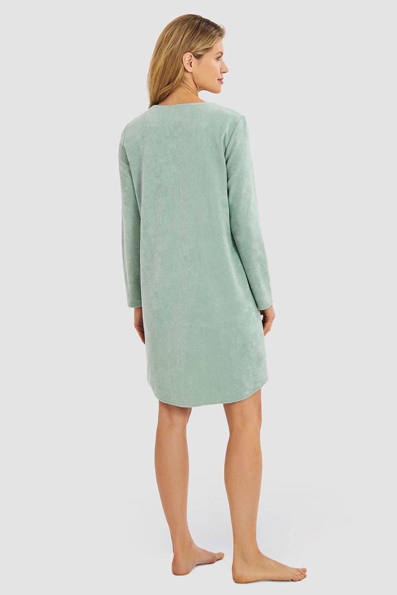 Rösch Hauskleid aus Frottee in Mintgrün Baumwolle/Polyester Neueste Mode