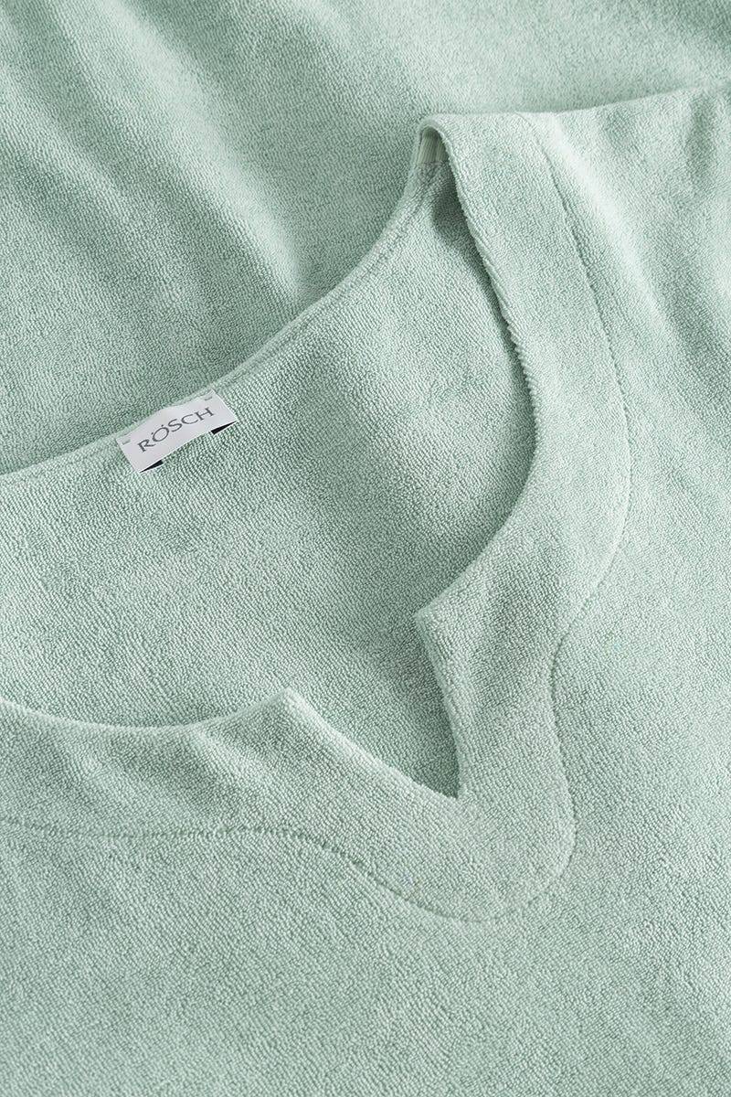 Rösch Hauskleid aus Frottee in Mintgrün Maxilänge Baumwolle/Polyester Online Outlet