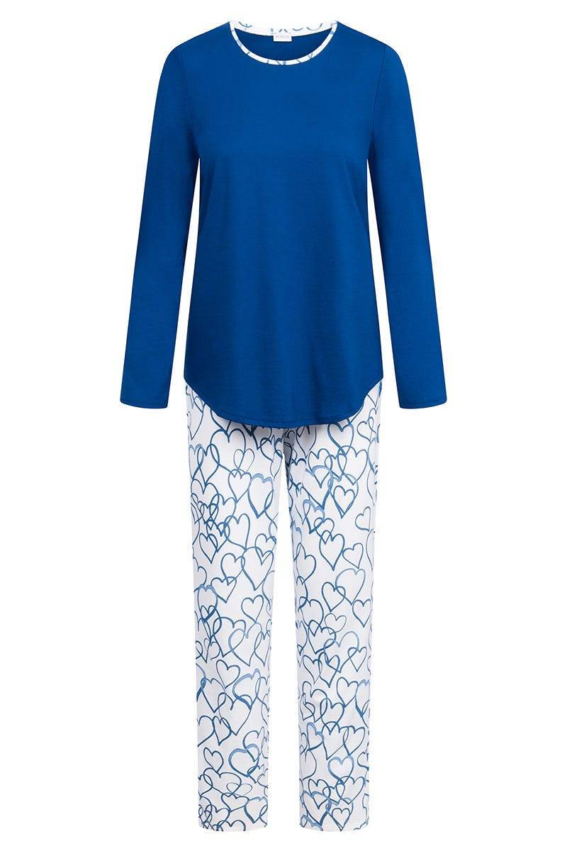 Rösch Pyjama mit Herzen-Druck 100% Baumwolle JETZT KAUFEN