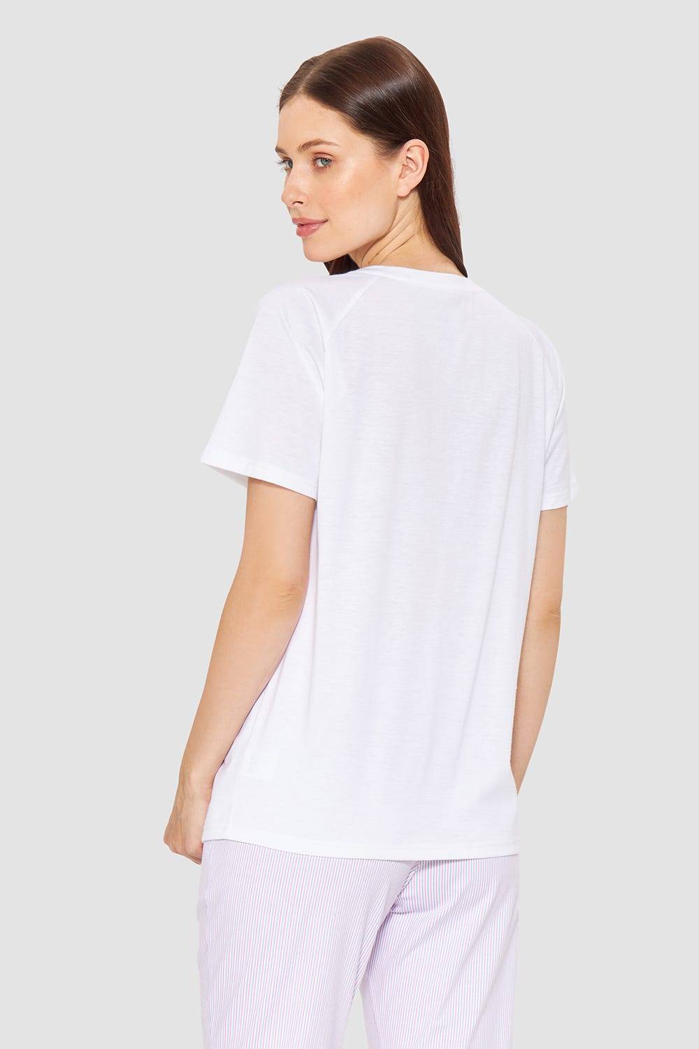 Rösch Pyjamashirt mit Motivdruck Hase 100% Baumwolle Bis zu 65% Rabatt