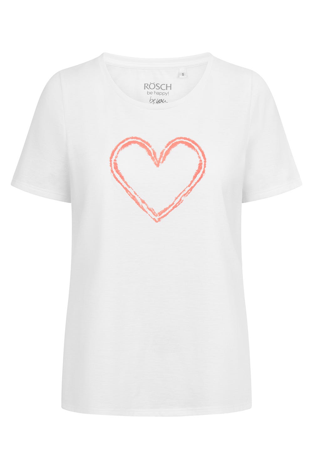 Rösch Pyjamashirt mit Motivdruck Herz 100% Baumwolle 50% Rabatt für begrenzte Zeit