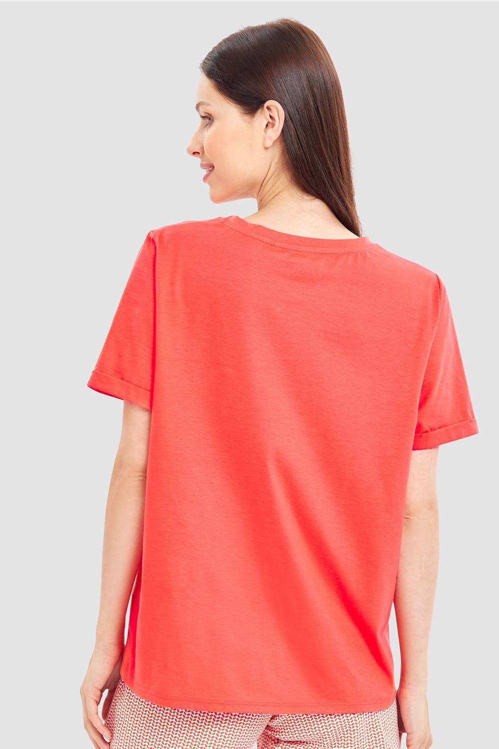 Rösch Pyjamashirt mit Motivdruck Love 100% Baumwolle Rabatte dieses Monats