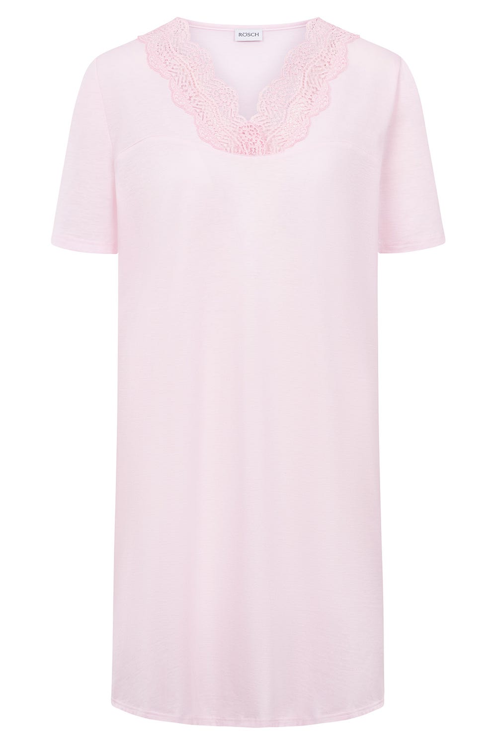 Rösch Nachthemd mit Spitzendetails Rosa Baumwolle Outlet