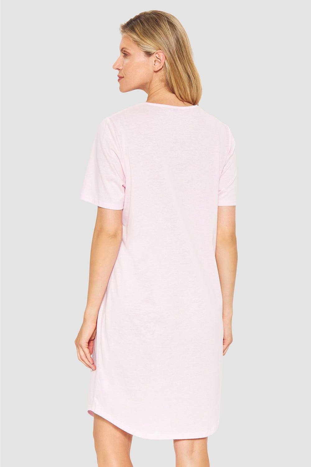 Rösch Nachthemd mit Spitzendetails Rosa Baumwolle Outlet