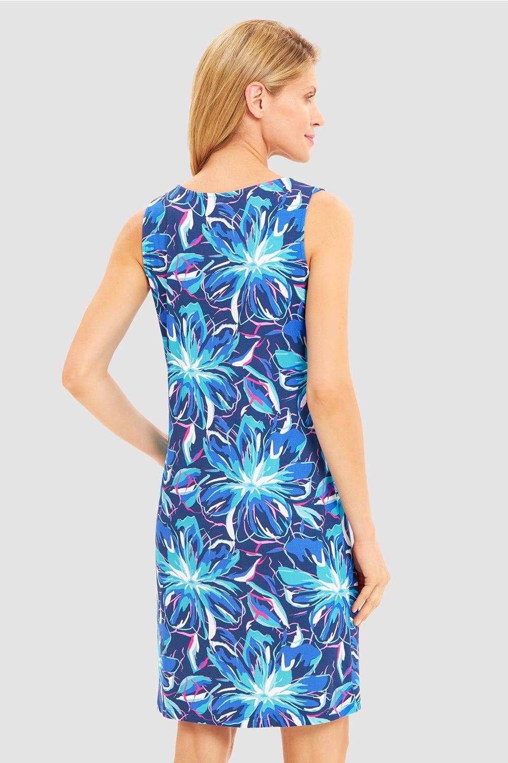 Rösch Strandkleid Ärmellos im Blumendruck Neonfarben Baumwolle/Elasthan Günstiger Verkauf
