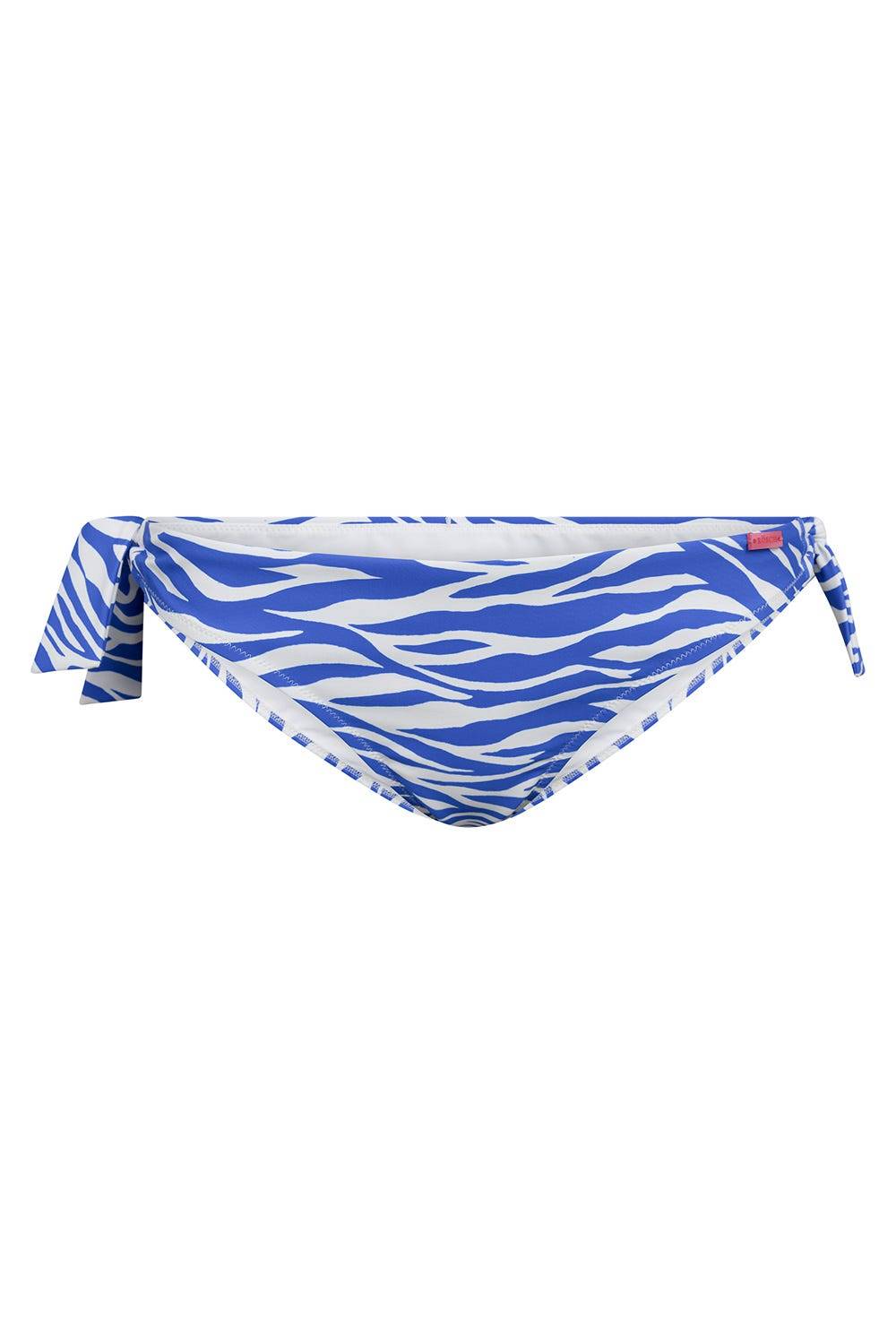Rösch Bikini-Hose im modernen Zebradruck Blau-Weiß zum Binden Blitzverkäufe