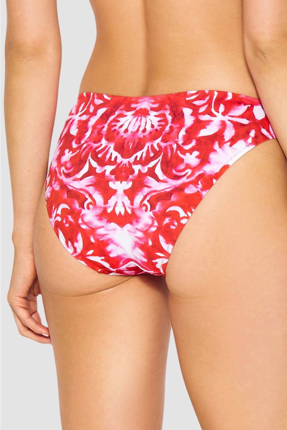 Rösch Bikini-Hose Neckholder im Ornament-Druck Rot-Weiß Begrenztes Angebot