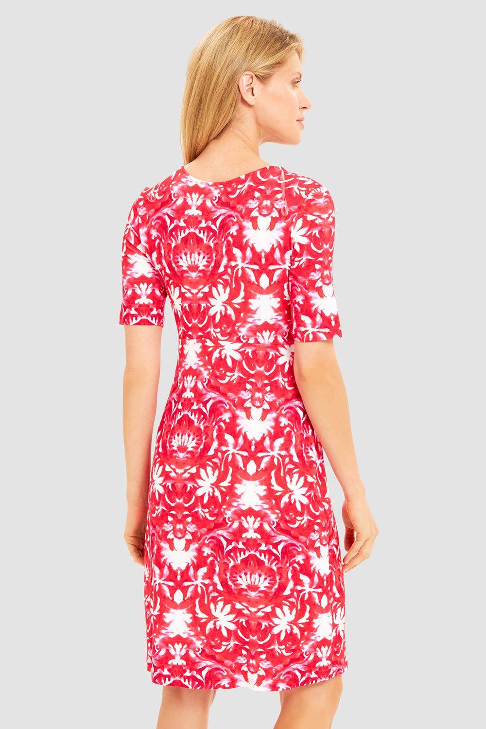 Rösch Strandkleid Ärmellos im Ornament-Druck Rot-Weiß Knot-Optik Saisonschlussverkauf