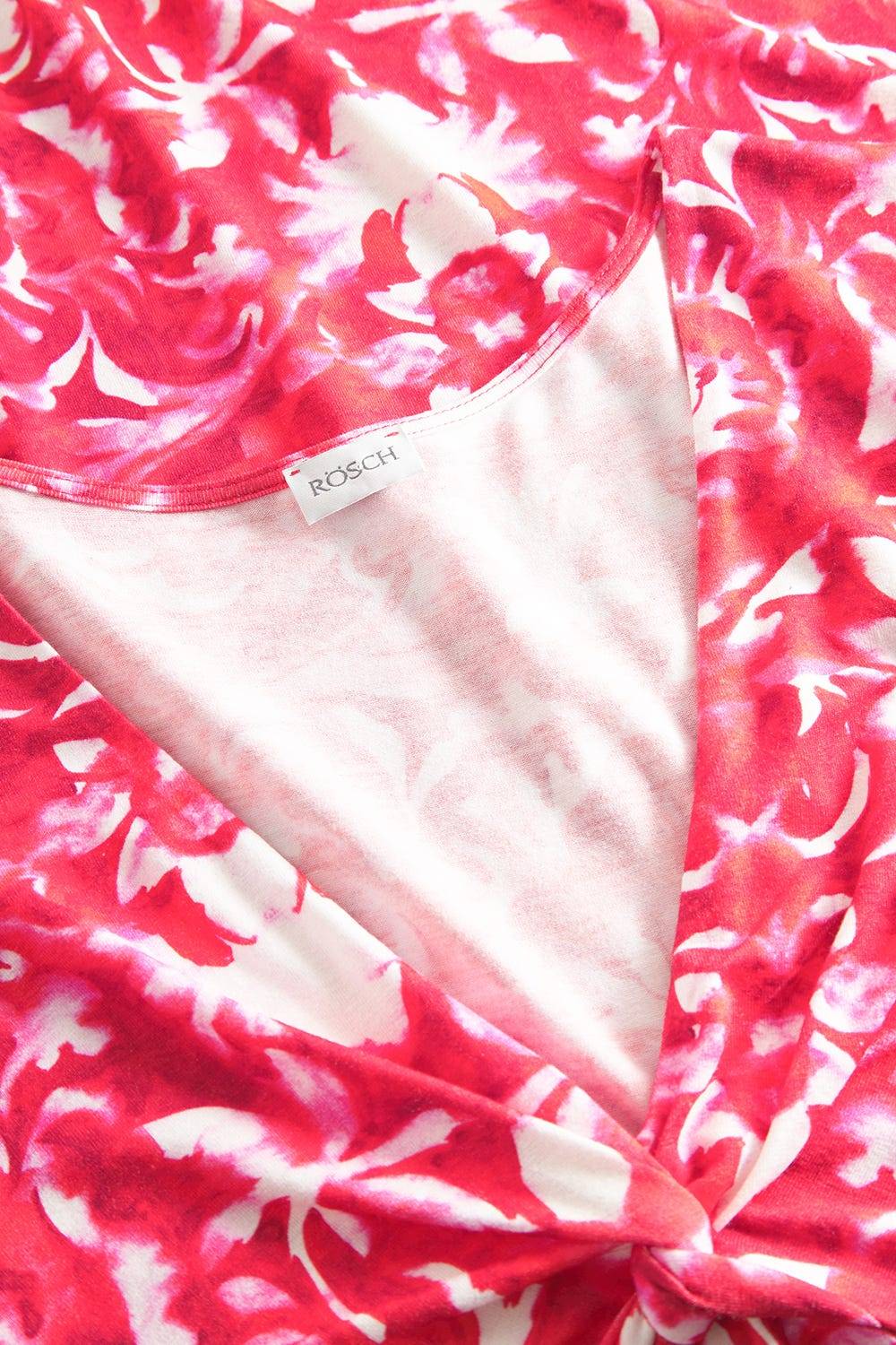 Rösch Strandkleid Ärmellos im Ornament-Druck Rot-Weiß Knot-Optik Saisonschlussverkauf