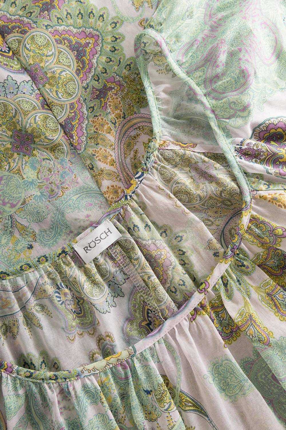 Rösch Nachthemd im Paisley-Druck Voile 100% Baumwolle Neueste Mode