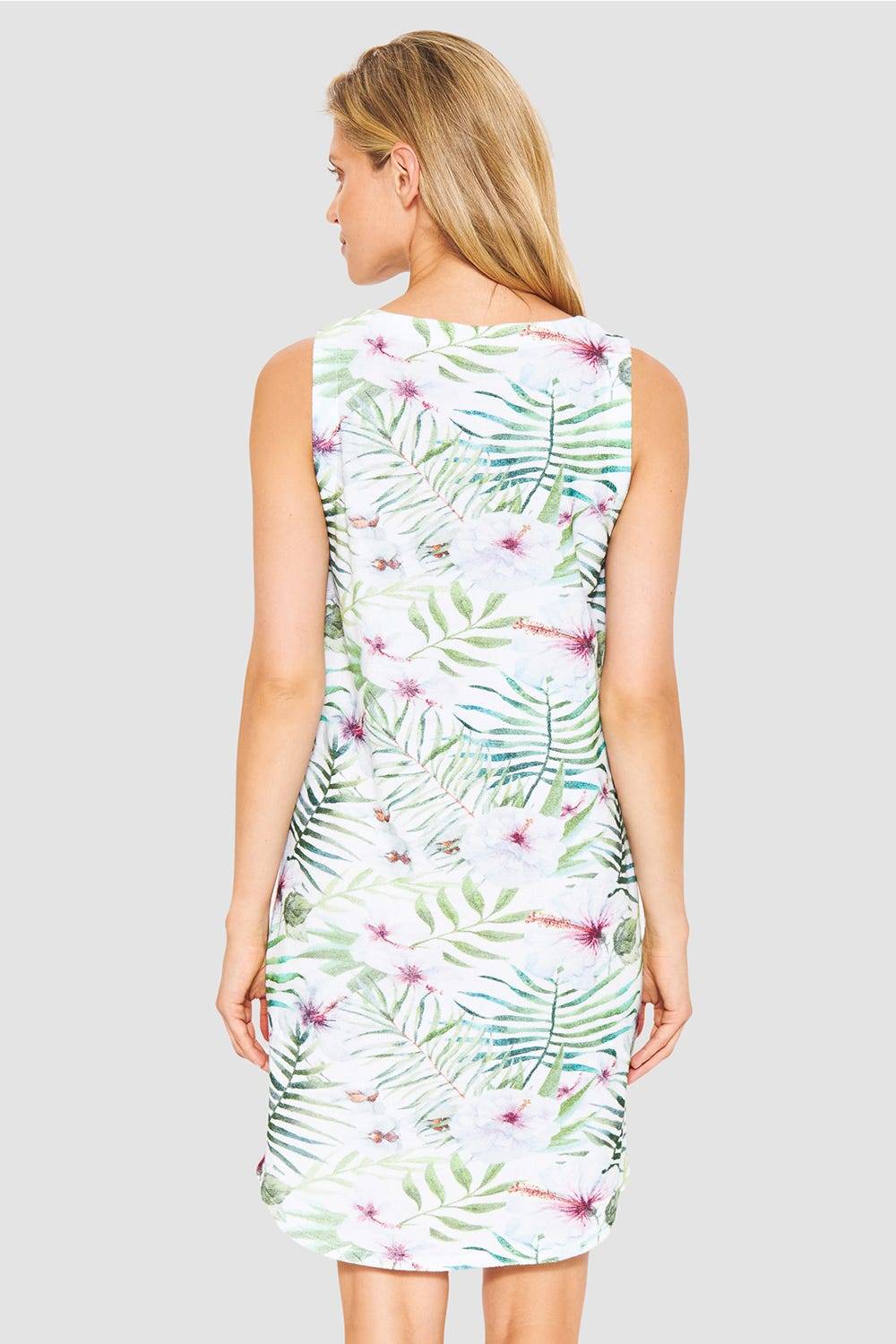 Rösch Nachthemd im exotischem Blumendruck Frottee Baumwolle/Polyester Online Outlet