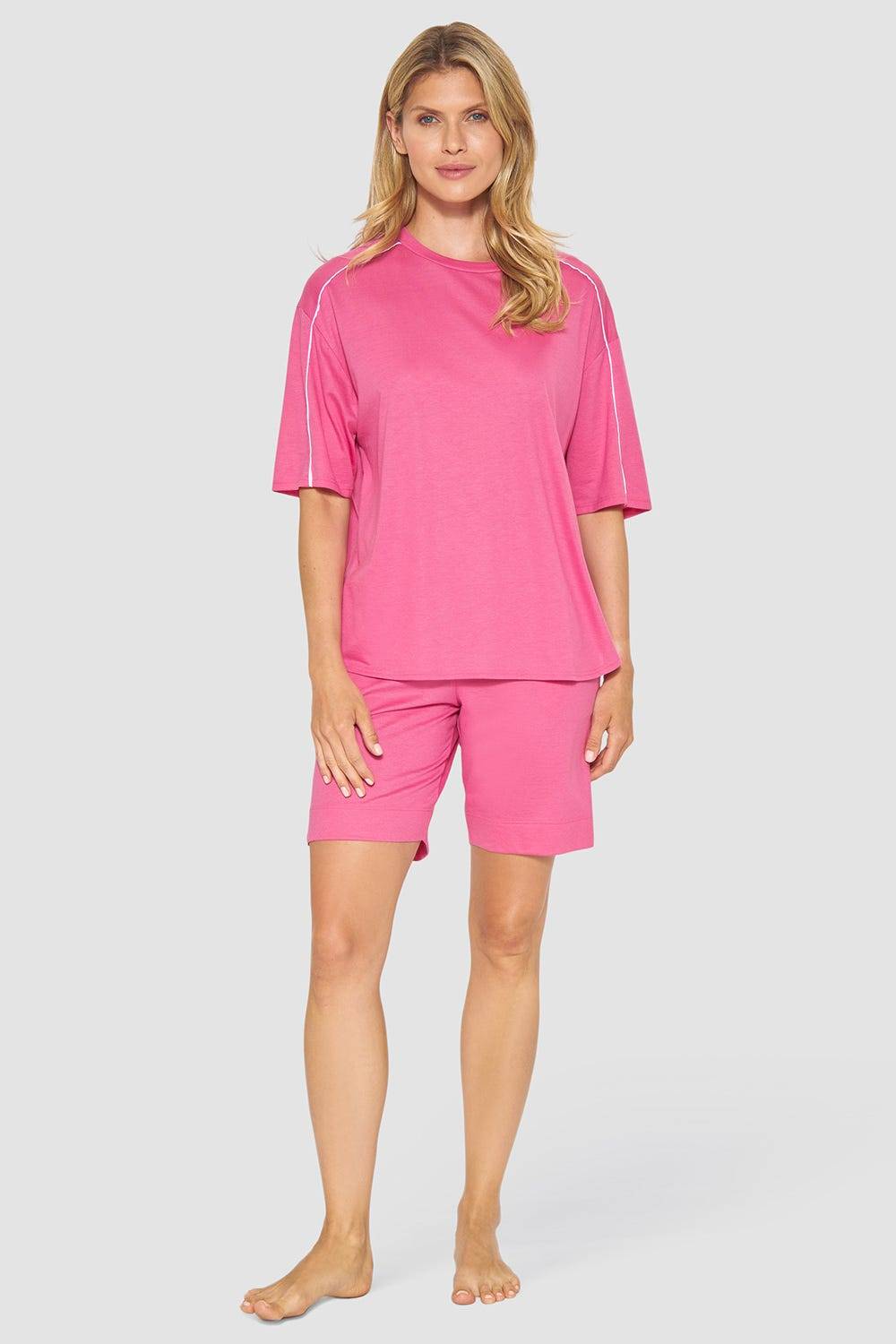 Rösch T-Shirt mit sportiven Paspeln Baumwolle/Modal Blitzangebot