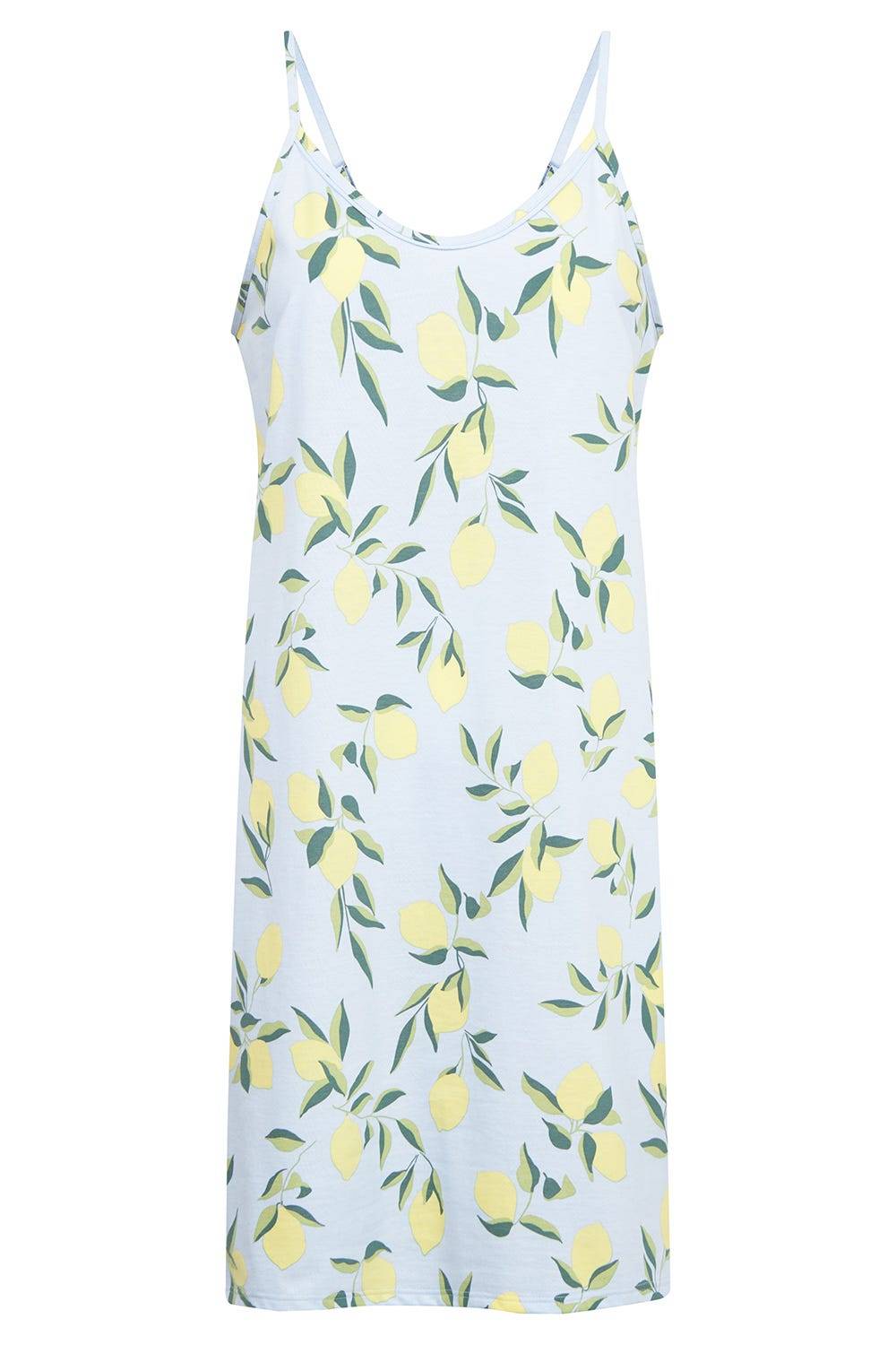 Rösch Trägerkleid im Zitronendruck sommerlich 100% Baumwolle Sonderangebote
