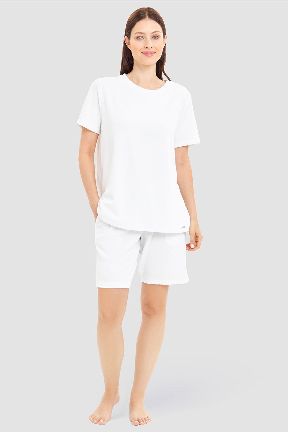Rösch Bermuda aus Frottee mit Seitentaschen Baumwolle/Polyester Letzte 2 Tage