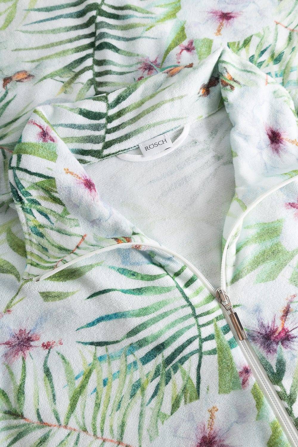Rösch Morgenmantel im exotischem Blumendruck Frottee Baumwolle/Polyester Bis zu 50% Rabatt