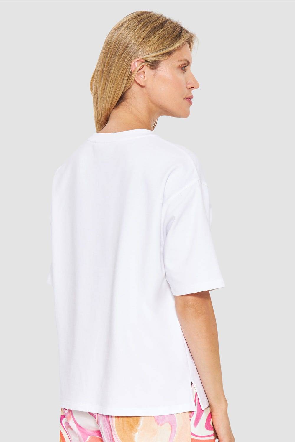 Rösch Sweatshirt in Weiß kastenförmig Baumwolle/Elasthan Bis zu 65% Rabatt