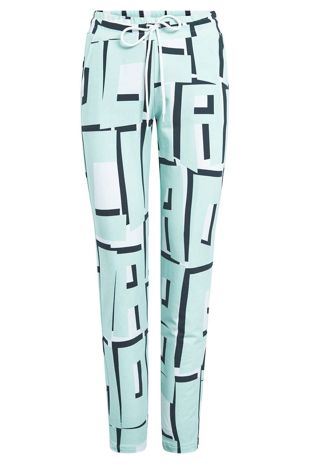 Rösch Sweathose im Letter-Print Türkis Baumwolle/Elasthan Discount Store für neue Produkte