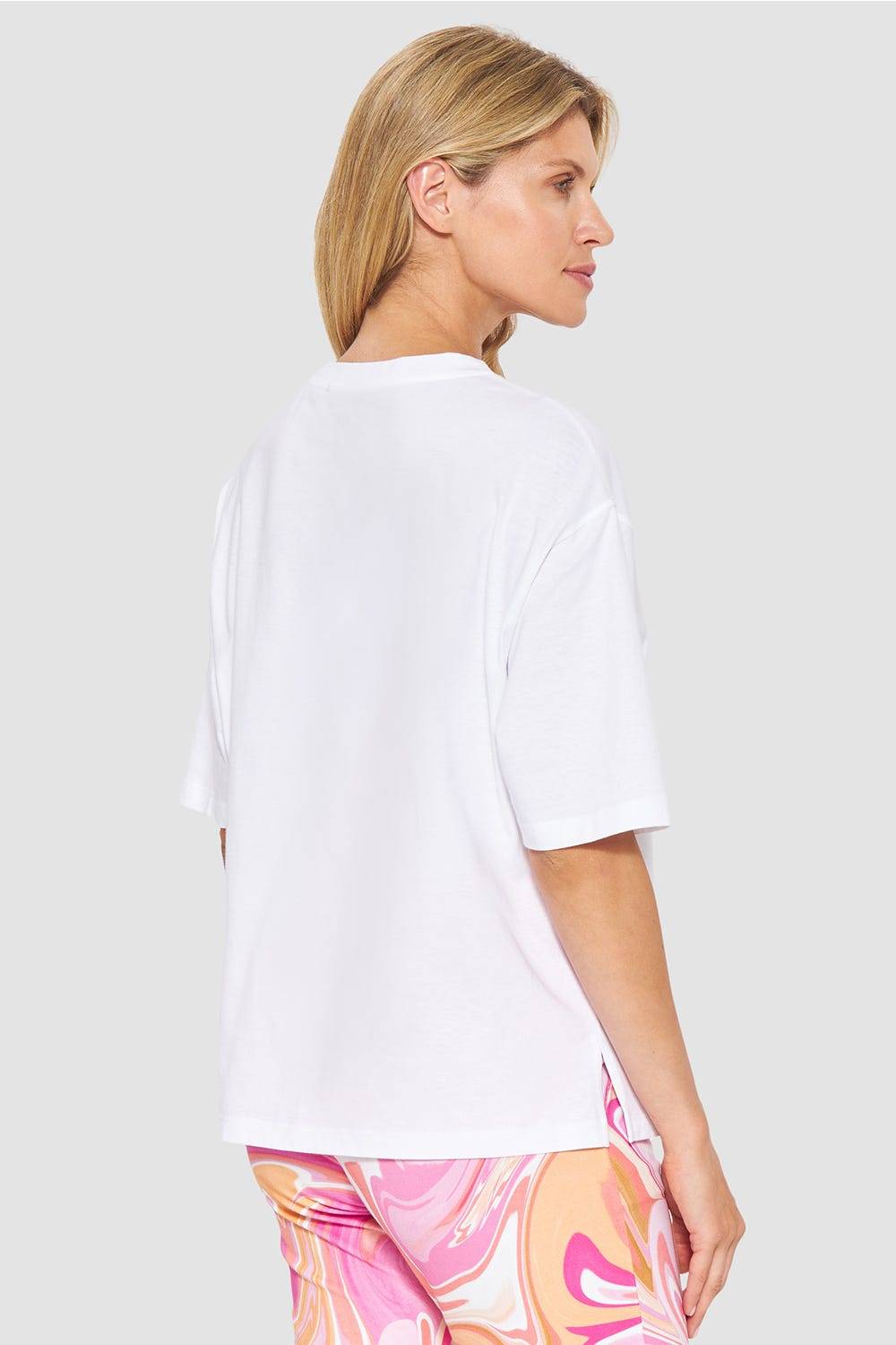 Rösch T-Shirt mit Schriftzug Sommer 100% Baumwolle Nur noch ein Tag übrig