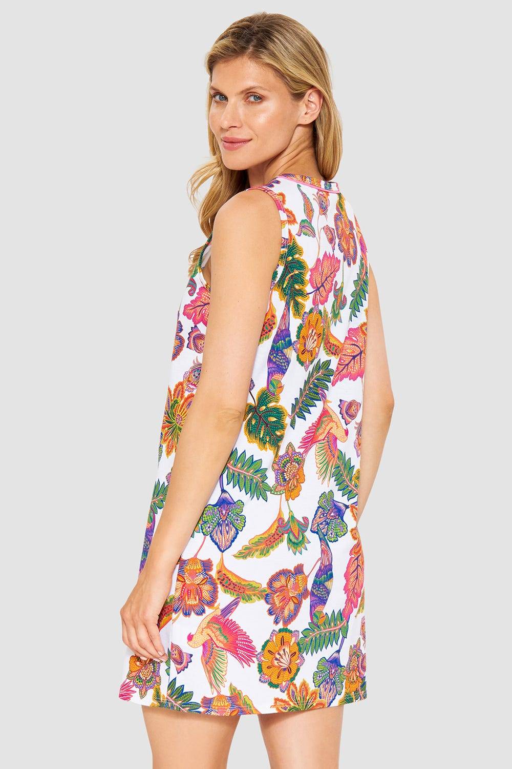 Rösch Nachthemd Ärmellos mit Blumenprint exotisch Baumwolle/Modal Online