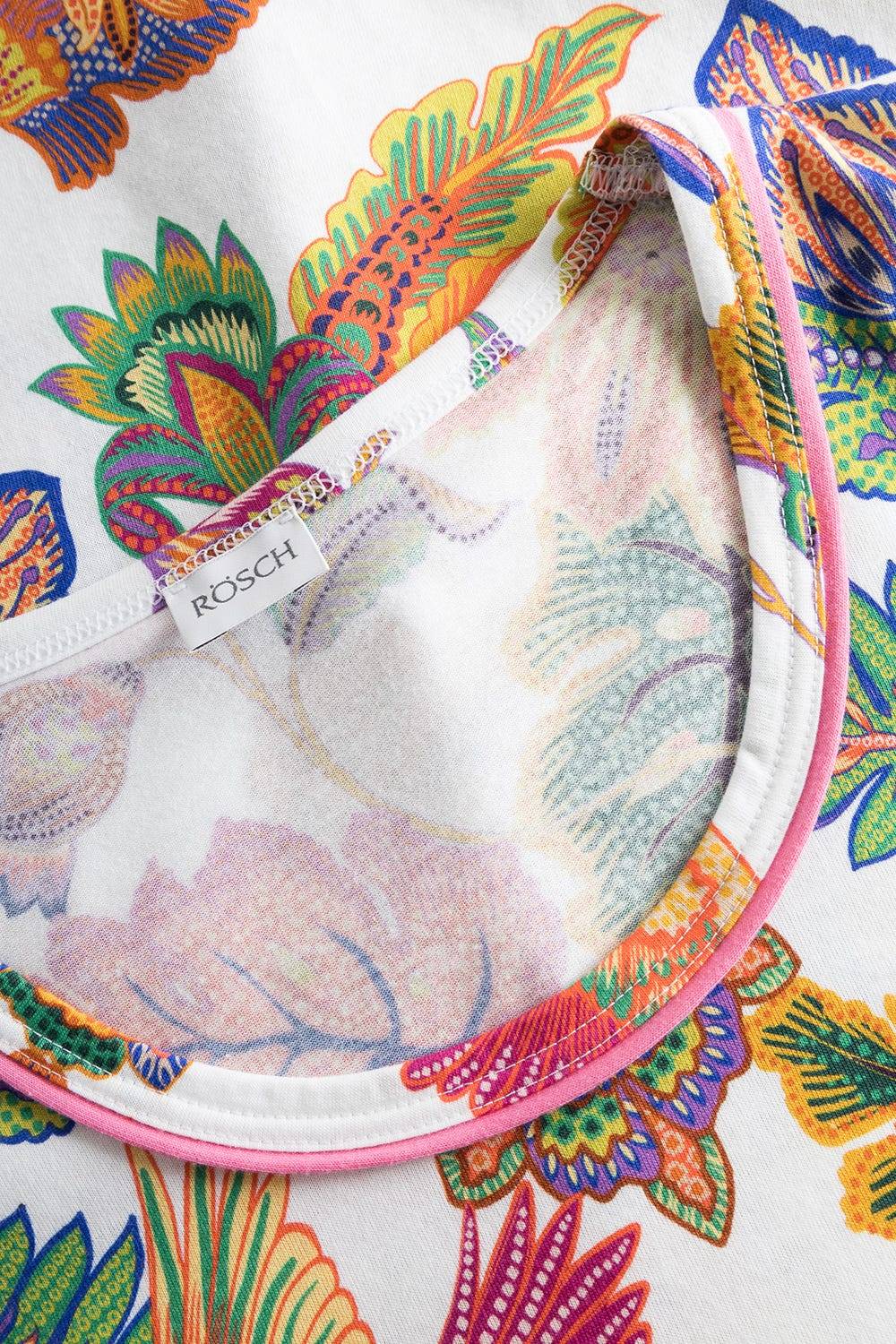 Rösch Pyjama mit Blumenprint exotisch Baumwolle/Modal Auslauf