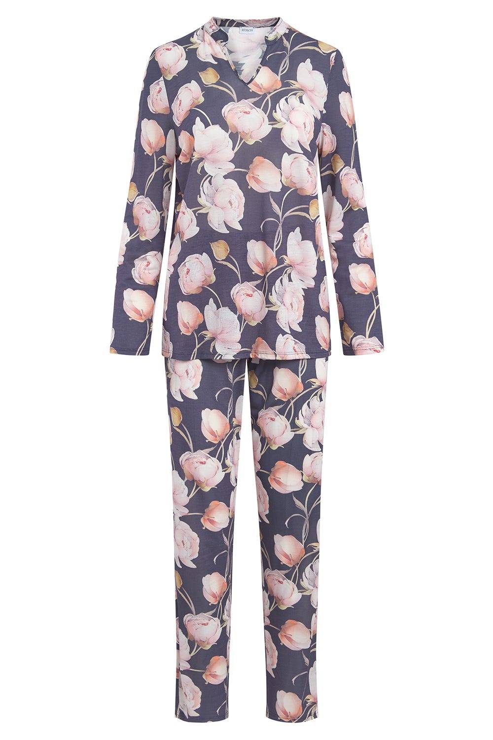 Rösch Pyjama im floralen Druck romantisch 100% Modal Hotsell