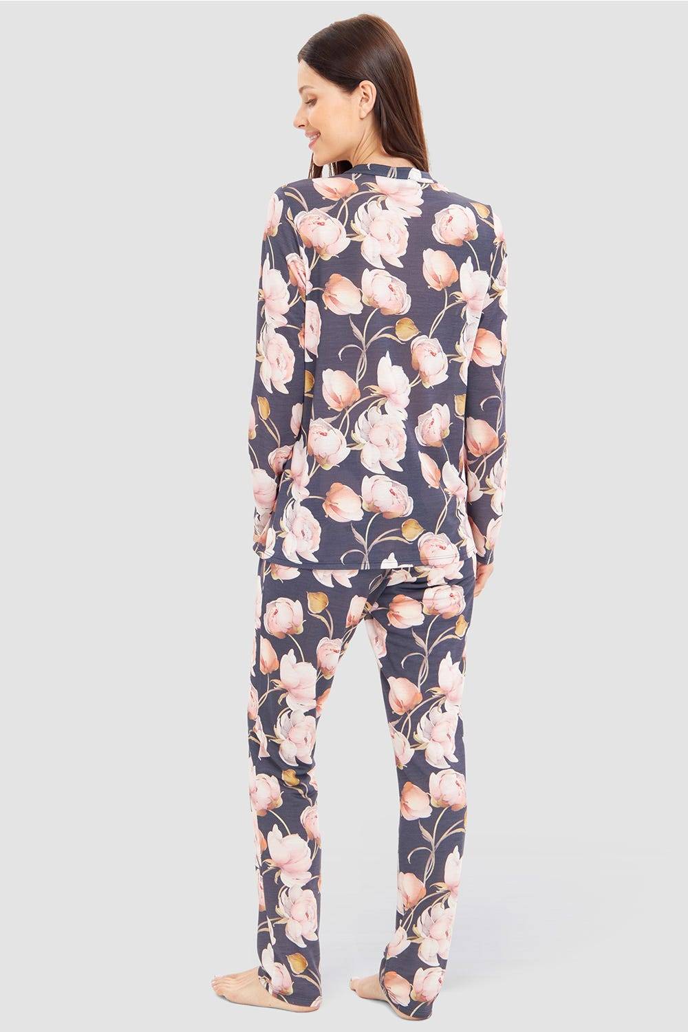 Rösch Pyjama im floralen Druck romantisch 100% Modal Hotsell
