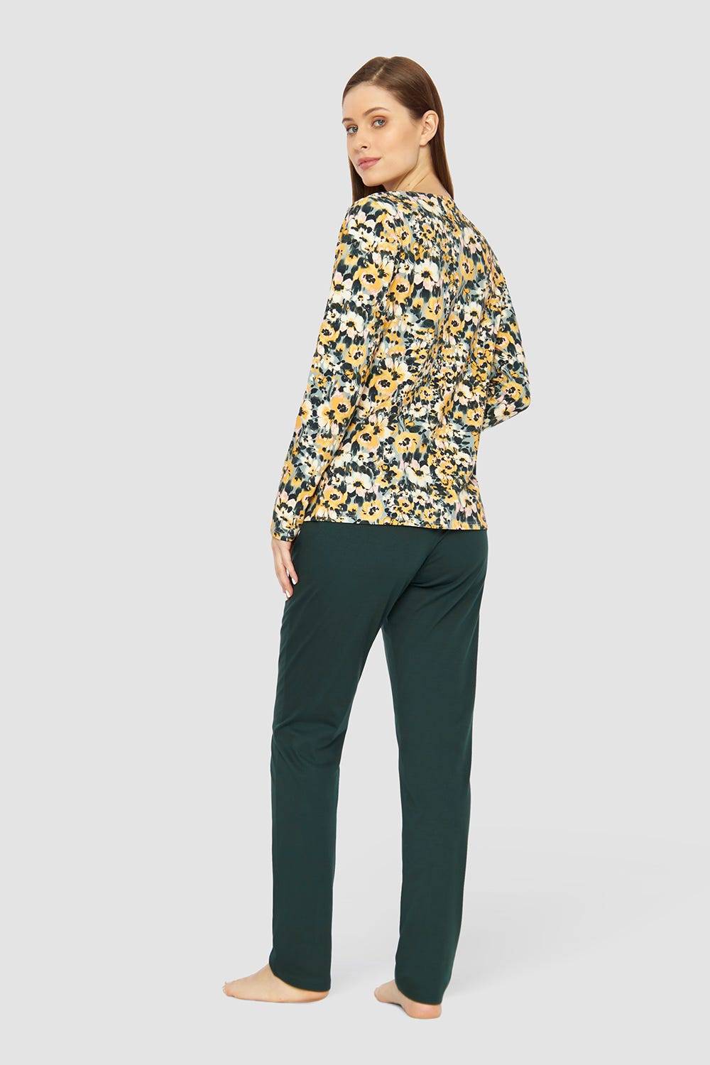 Rösch Shirt im gelben Blumenmuster Baumwolle/Elasthan Exklusivangebot