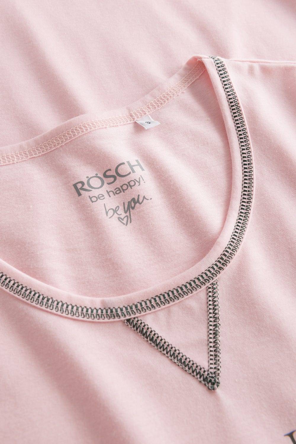 Rösch Nachthemd mit Schriftzug Rosa Baumwolle/Elasthan Muttertagsangebot