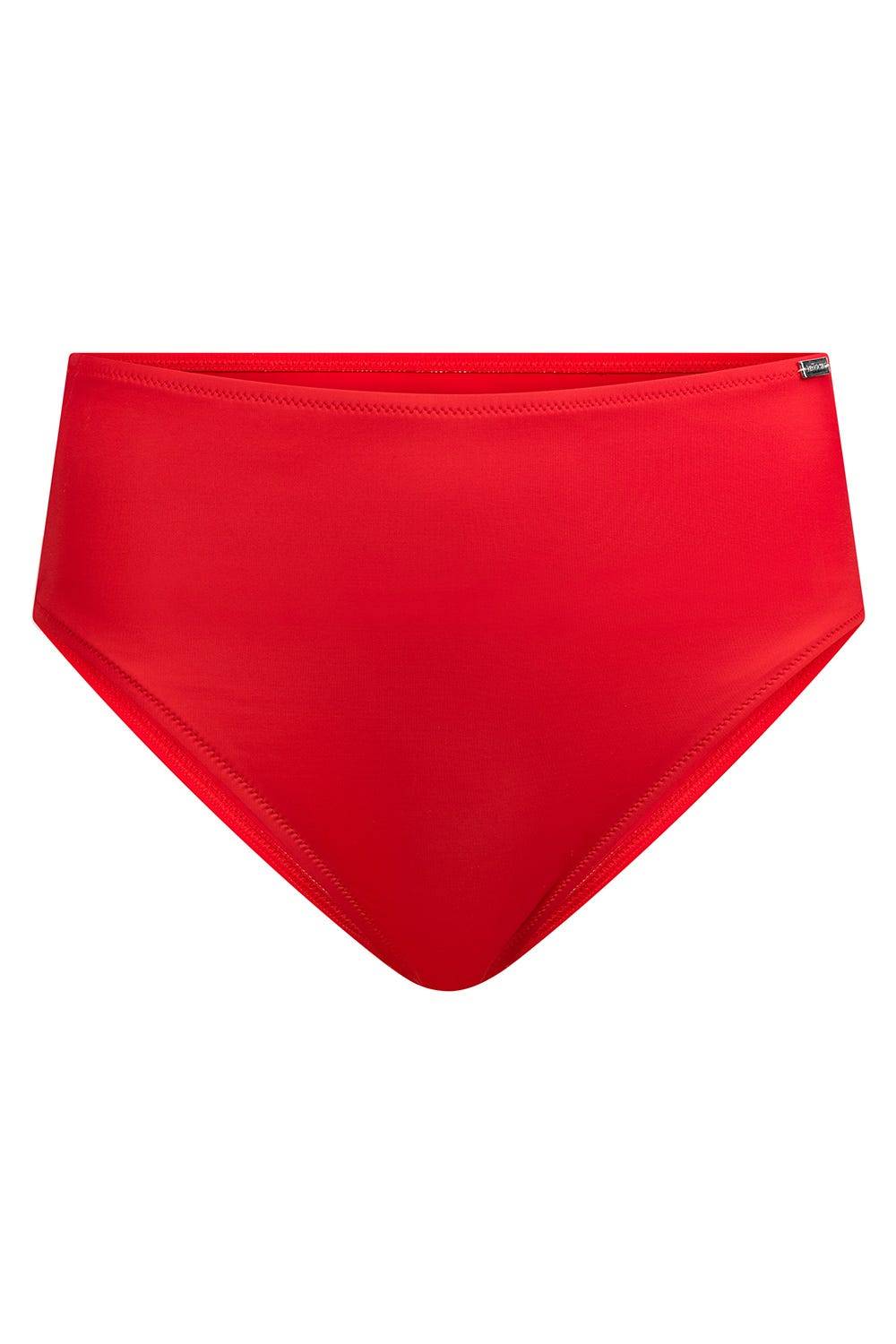 Rösch Bikini-Hose in Rot einfarbig hoher Taillenausschnitt Lagerräumung