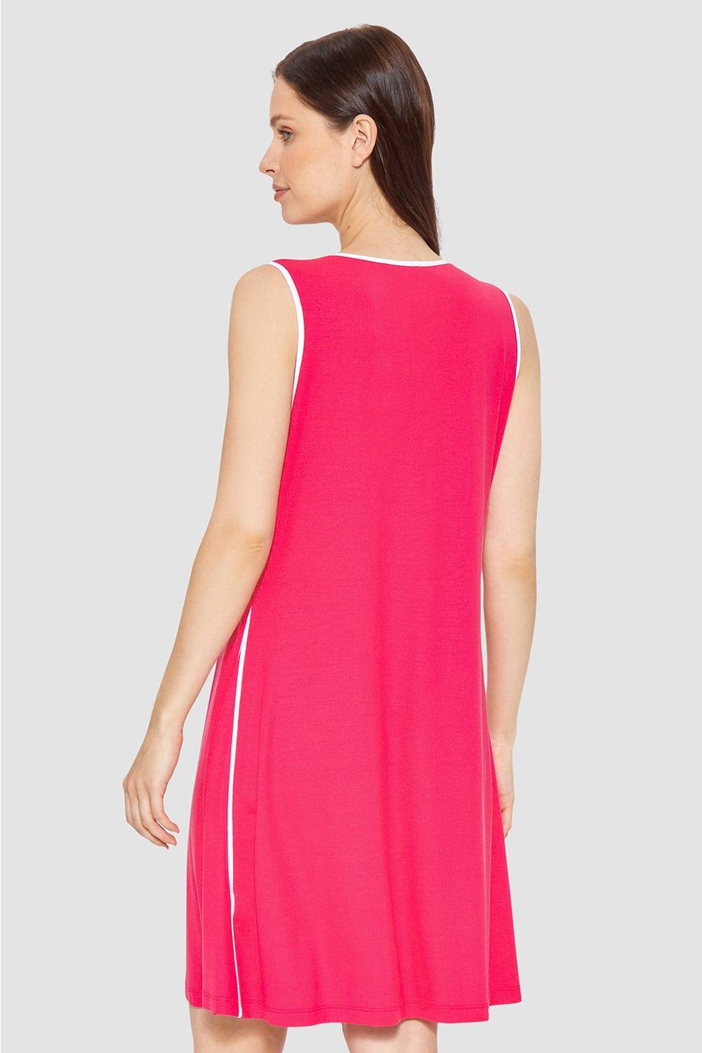 Rösch Strandkleid Ärmellos mit Kontrast-Paspeln Viskose/Elasthan Online Outlet