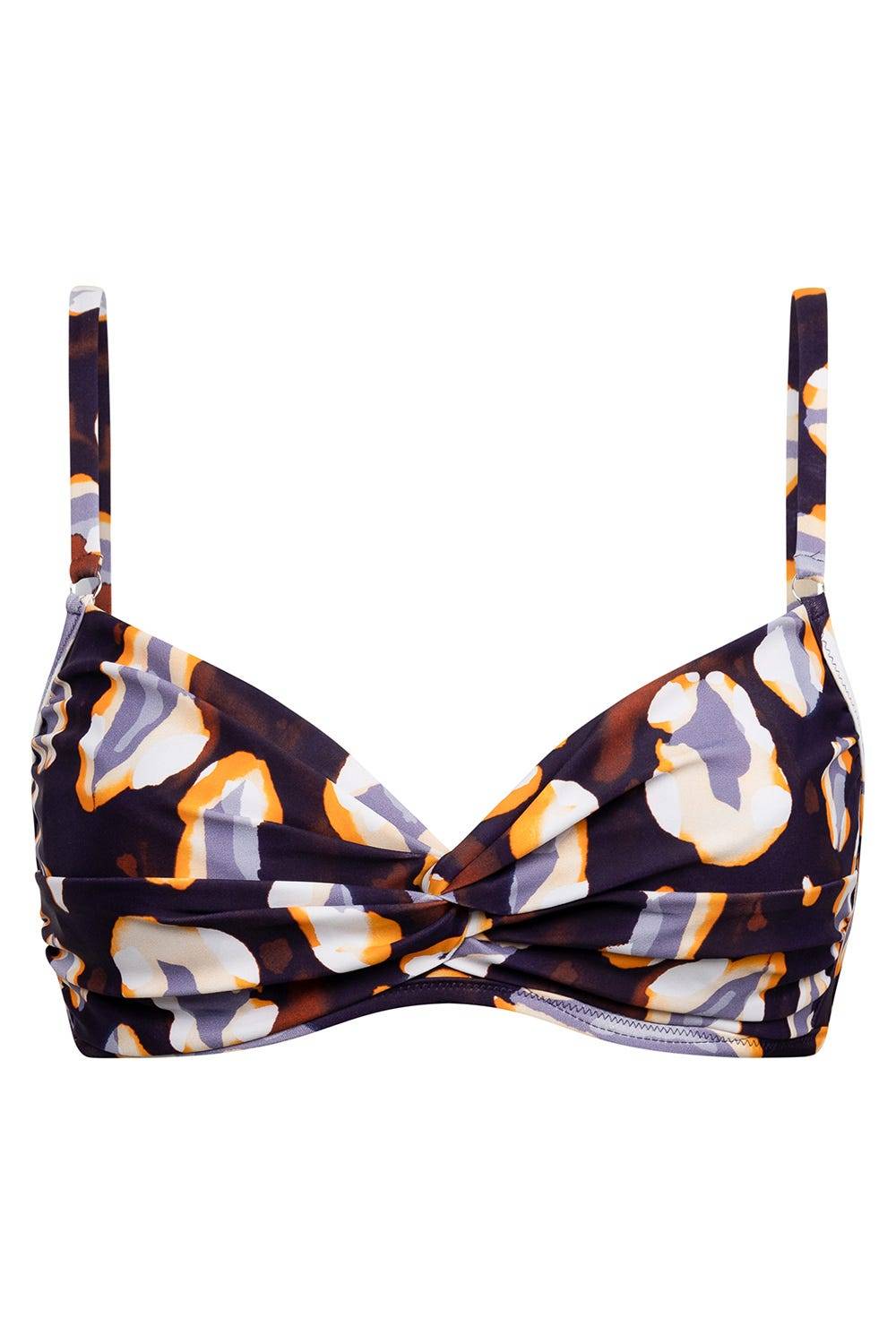 Rösch Bikini-Oberteil im Tupfendruck Modern Leo Wickeloptik Exklusive Angebote
