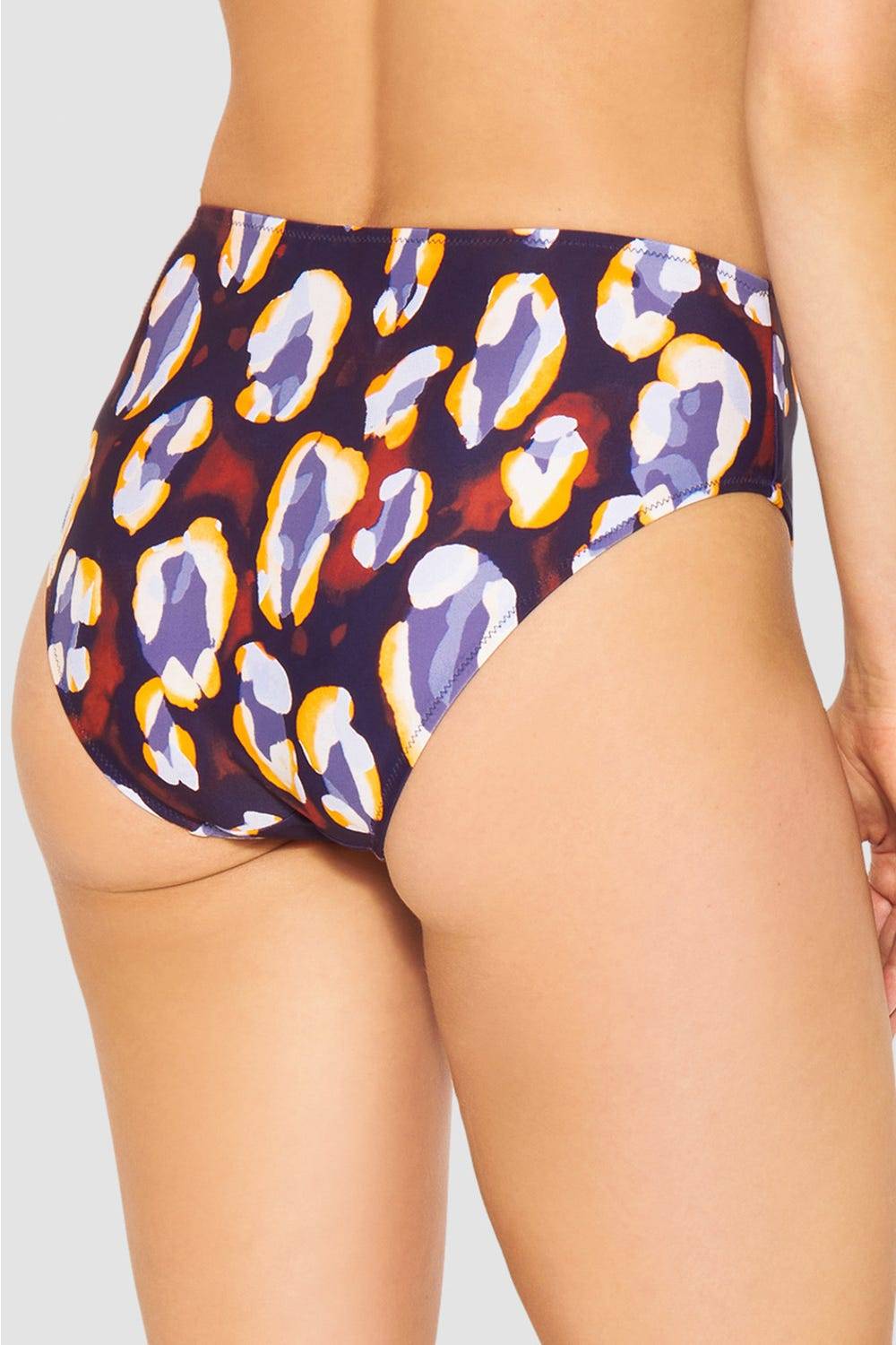 Rösch Bikini-Hose im Tupfendruck Modern Leo hoher Taillenausschnitt Große Rabatte