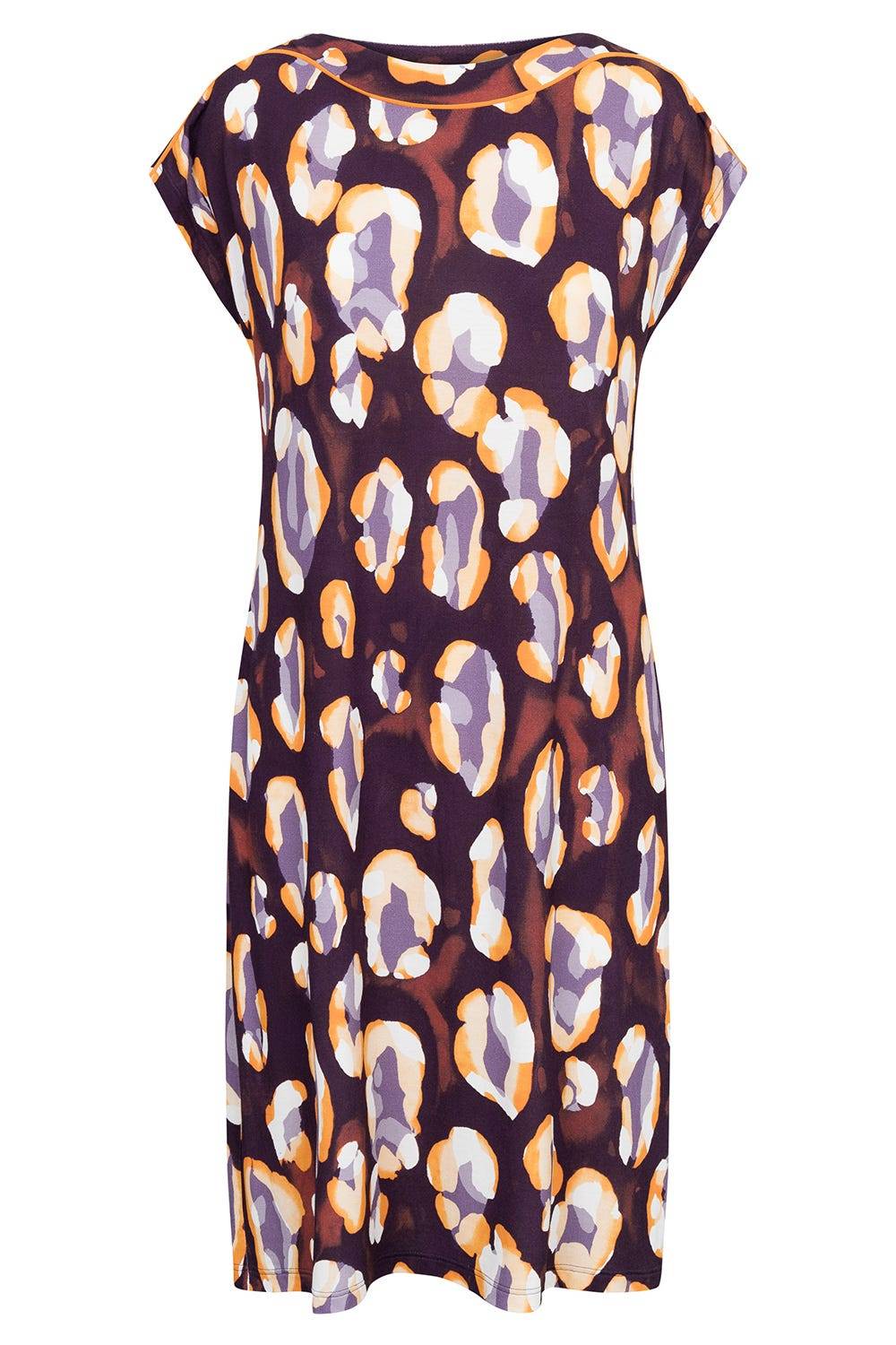 Rösch Strandkleid Kurzarm im Tupfendruck Modern Leo Viskose/Elasthan Räumungsverkauf